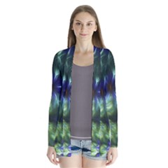 Fractalflowers Drape Collar Cardigan by Sparkle
