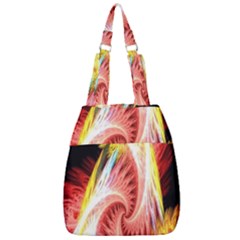 Fractalflowers Center Zip Backpack by Sparkle