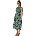 Digitalartflower Sleeveless Round Neck Midi Dress View2