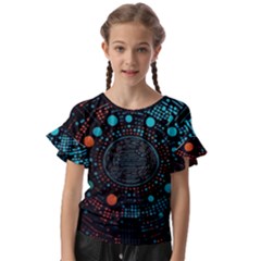 Big Data Abstract Abstract Background Kids  Cut Out Flutter Sleeves by Pakemis