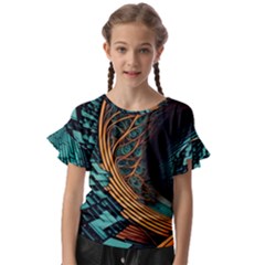 Big Data Abstract Abstract Background Backgrounds Kids  Cut Out Flutter Sleeves by Pakemis