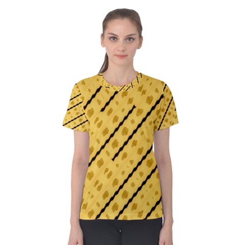 Background Yellow Background Women s Cotton Tee by Ravend