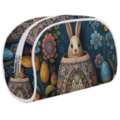 Easter Bunny Rabbit Flowers Easter Happy Easter Make Up Case (medium) by Jancukart