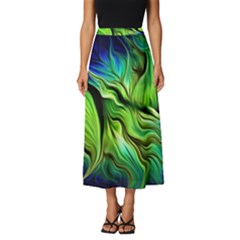 Fractal Art Pattern Abstract Fantasy Digital Classic Midi Chiffon Skirt by Jancukart