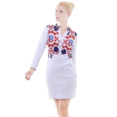 Im Fourth Dimension Adkps Button Long Sleeve Dress by imanmulyana