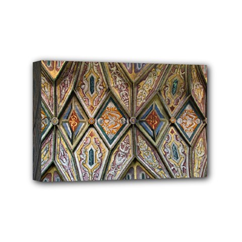 Church Ceiling Mural Architecture Mini Canvas 6  X 4  (stretched) by Ravend