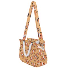 Fish Clownfish Orange Background Rope Handles Shoulder Strap Bag by Ravend