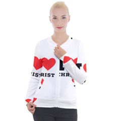 I Love Christ Casual Zip Up Jacket by ilovewhateva
