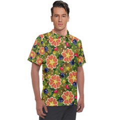 Fruits Star Blueberry Cherry Leaf Men s Polo Tee by Pakemis
