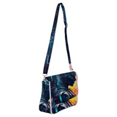 Who Sample Robot Prettyblood Shoulder Bag With Back Zipper by Ravend