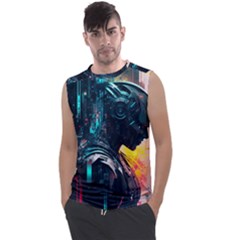 Who Sample Robot Prettyblood Men s Regular Tank Top by Ravend