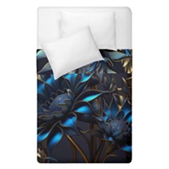 Flower Metal Flowers Sculpture Duvet Cover Double Side (single Size) by Ravend
