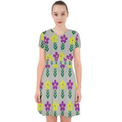Pattern Flowers Art Creativity Adorable In Chiffon Dress by Uceng
