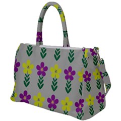 Pattern Flowers Art Creativity Duffel Travel Bag by Uceng