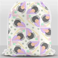 Pattern Pastel Drawing Art Drawstring Bag (large) by Uceng