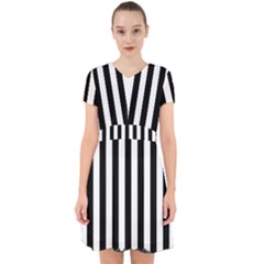 Illustration Stripes Geometric Pattern Adorable In Chiffon Dress by Uceng