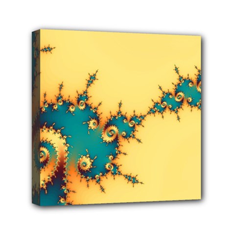 Fractal Art Fractals Digital Art Mini Canvas 6  X 6  (stretched) by Uceng