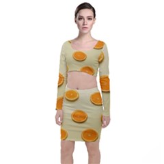 Fruite Orange Top And Skirt Sets by artworkshop