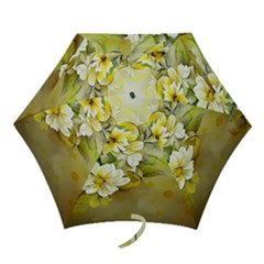 Watercolor Yellow And-white Flower Background Mini Folding Umbrellas by artworkshop