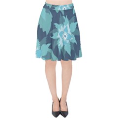 Graphic Design Wallpaper Abstract Velvet High Waist Skirt by Ravend