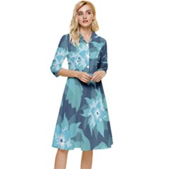 Graphic Design Wallpaper Abstract Classy Knee Length Dress by Ravend