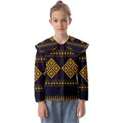 Abstract Antique Architecture Art Artistic Artwork Kids  Peter Pan Collar Blouse by Ravend