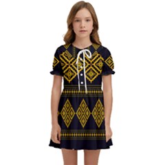 Abstract Antique Architecture Art Artistic Artwork Kids  Sweet Collar Dress by Ravend