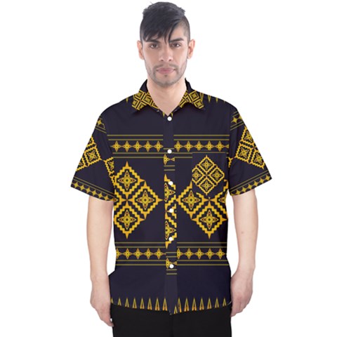 Abstract Antique Architecture Art Artistic Artwork Men s Hawaii Shirt by Ravend