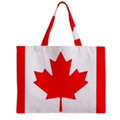 Canada Flag Canadian Flag View Zipper Mini Tote Bag by Ravend