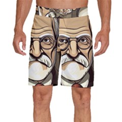 Ai Generated Psychotherapist Psychology Therapy Men s Beach Shorts by danenraven