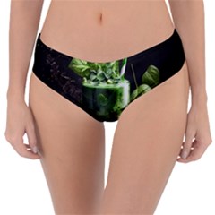 Ai Generated Drink Spinach Smooth Apple Ginger Reversible Classic Bikini Bottoms by danenraven