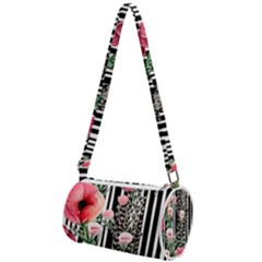Tropical Paradise - Watercolor Botanical Flowers Mini Cylinder Bag by GardenOfOphir