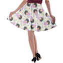 Pattern Pastel Drawing Art A-line Skater Skirt View2