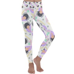 Pattern Pastel Drawing Art Kids  Lightweight Velour Classic Yoga Leggings by Ravend
