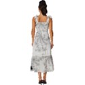 Almond Bread Apple Males Mathematics Tie-Strap Tiered Midi Chiffon Dress View4