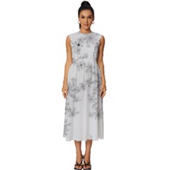 Almond Bread Apple Males Mathematics Sleeveless Round Neck Midi Dress by Ravend