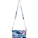 Storm Tsunami Waves Ocean Sea Nautical Nature Mini Crossbody Handbag View1