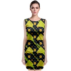 Background Graphic Decor Backdrop Design Art Sleeveless Velvet Midi Dress by Ravend
