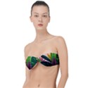Ai Generated Tropical Leaves Foliage Wallpaper Classic Bandeau Bikini Top  View1