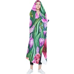 Cheerful And Cheery Blooms Wearable Blanket by GardenOfOphir