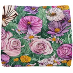 Budding And Captivating Flowers Seat Cushion by GardenOfOphir