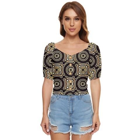 Background Art Pattern Design Graphic Button Up Blouse by Ravend