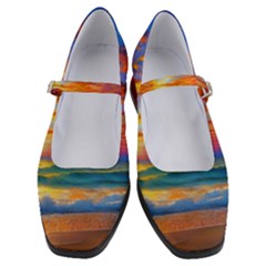 Summer Sunset Women s Mary Jane Shoes by GardenOfOphir