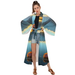 Gorgeous Lake Maxi Kimono by GardenOfOphir