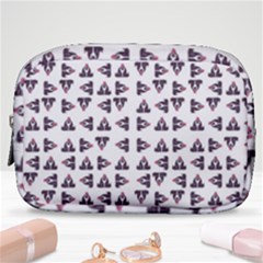 Happy Hound Funny Cute Gog Pattern Make Up Pouch (small) by dflcprintsclothing