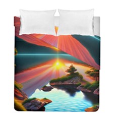 Gorgeous Sunset Duvet Cover Double Side (full/ Double Size) by GardenOfOphir