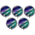 Pastel Hues Ocean Waves Mini Round Pill Box (Pack of 5) View1