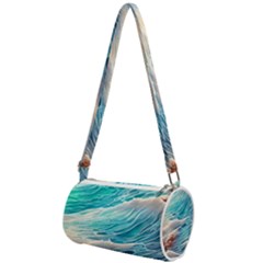 Waves Of The Ocean Mini Cylinder Bag by GardenOfOphir