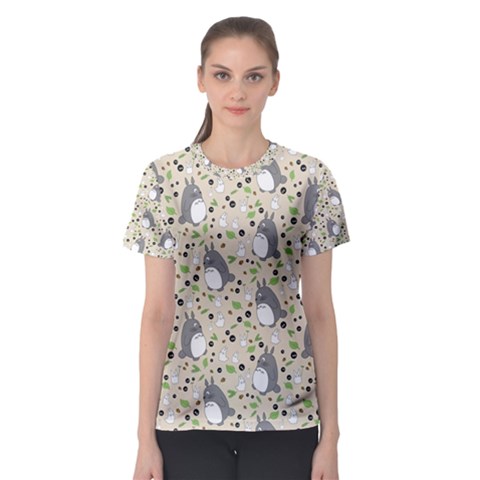 Pattern My Neighbor Totoro Women s Sport Mesh Tee by Jancukart