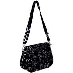 E=mc2 Text Science Albert Einstein Formula Mathematics Physics Saddle Handbag by Jancukart